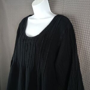 Chic Black Women's Tunic Top